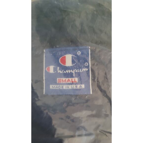 Vtg 80s Champion Reverse Weave Kangaroo Pocket Crewneck Small Navy Made in USA - Picture 12 of 13
